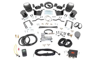 Chevrolet Silverado 3500 HD Air Spring Kit - Rear - Rough Country - w/compressor | Wireless Controller | 7.5 Inch Lift Kit - '11-'19